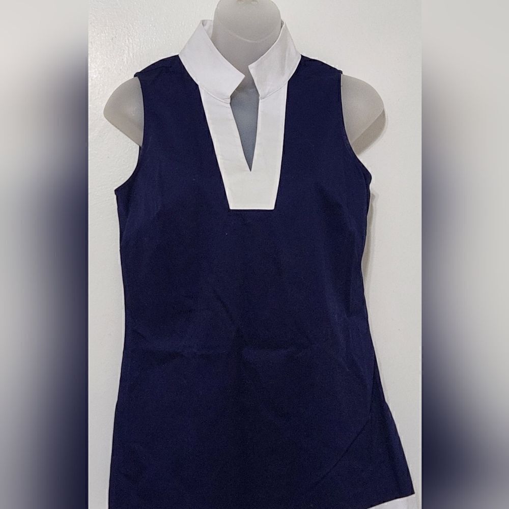 Sail To Sable Navy And White Color Block Tunic Dr… - image 8